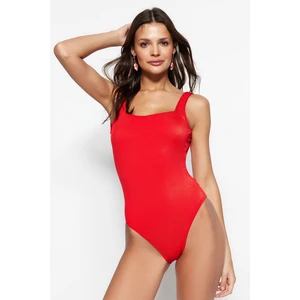 Trendyol Swimsuit - Red - Textured