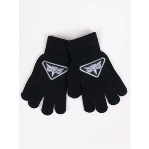 Yoclub Kids's Boys' Five-Finger Gloves RED-0233C-AA5B-001