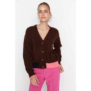 Trendyol Cardigan - Brown - Regular fit