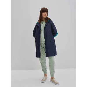 Big Star Woman's Coat Outerwear 130294 Blue-403