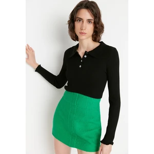 Trendyol Sweater - Black - Slim fit