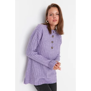 Trendyol Sweater - Purple - Relaxed fit