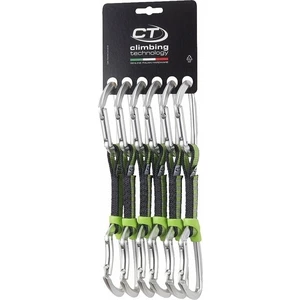 Climbing Technology Lime Set NY Quickdraw Solid Straight/Solid Bent Silver 12.0 Karabiner
