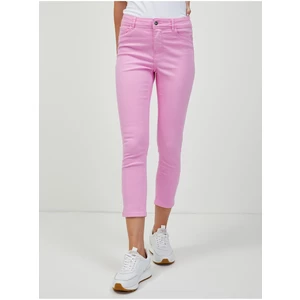 Pink Shortened Slim Fit Jeans ORSAY - Women