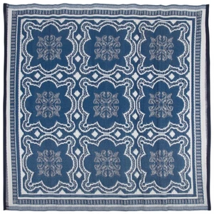 Venkovní koberec modrobílá Dekorhome,Venkovní koberec modrobílá Dekorhome