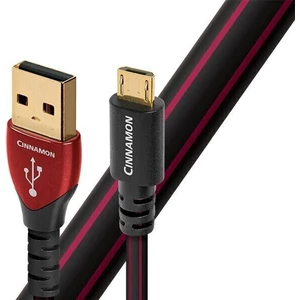 AudioQuest Cinnamon 0,75 m Fekete-Piros Hi-Fi USB-kábel