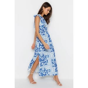 Trendyol Blue One-Shoulder Dress