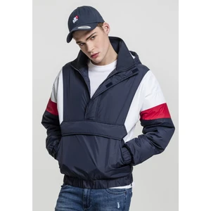 3-Tone Tug Over Jacket Dark Blue/White/Fiery Red