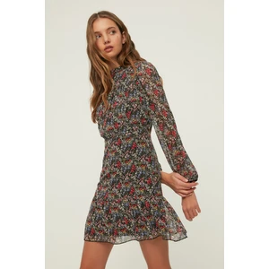 Trendyol Multicolored Patterned Stand Collar Dress