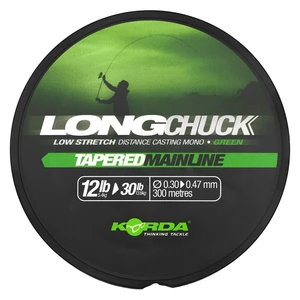Korda ujímaný vlasec longchuck tapered mainline green - 0,30-0,47 mm 12-30 lb