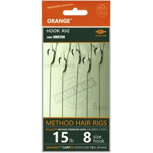 Life orange návazce method hair rigs s2 15 lb 5 ks - 10