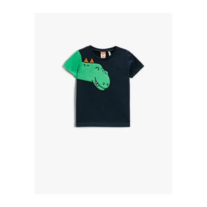 Koton T-Shirt - Navy blue - Regular fit