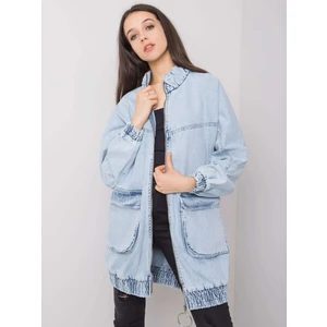 RUE PARIS Blue long denim jacket