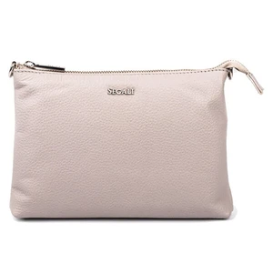 SEGALI Dámská kožená crossbody kabelka A6B Taupe