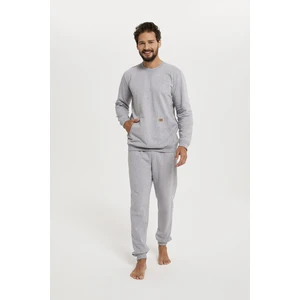 Fox tracksuit, long sleeves, long pants - melange