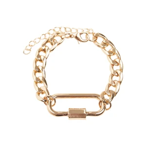 Gold bracelet with clasp