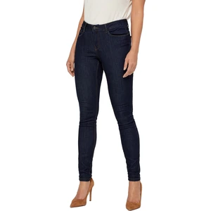 Vero Moda Dámské džíny VMSEVEN Skinny fit 10183948 Dark Blue Denim S/30