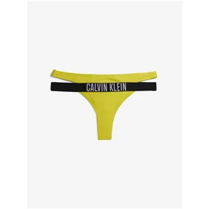 Žlutý dámský spodní díl plavek Calvin Klein Underwear - Dámské