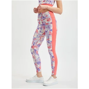 Orsay Light Purple Women's Sports Flowered Leggings - Women