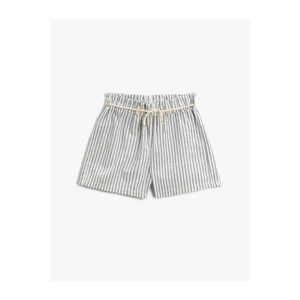 Koton Striped Shorts Tie Waist Cotton