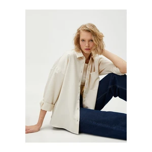 Koton Relax Fit Shirt With Pocket Long Sleeve