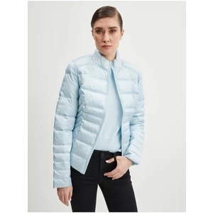 Light blue womens double-sided quilted jacket Guess Janis - Ladies