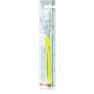 Dentissimo Toothbrushes Sensitive zubní kartáček soft odstín Yellow-Green 1 ks