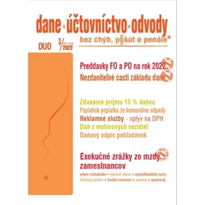 DUO 3/2022 – Preddavky FO a PO pre rok 2022