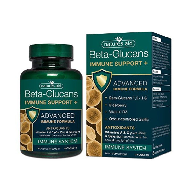 Natures Aid Beta Glukany + (na podporu Imunity) 30 tablet Natures Aid Beta Glukany + (na podporu Imunity) 30 tablet