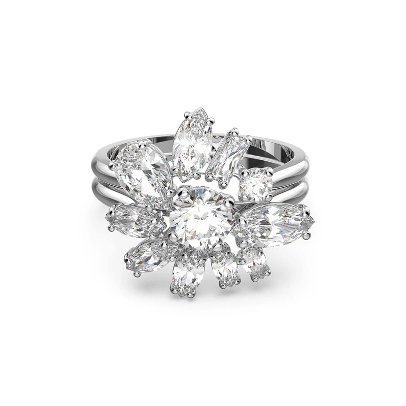 Swarovski Třpytivý prsten s krystaly Gema 5644663 52 mm