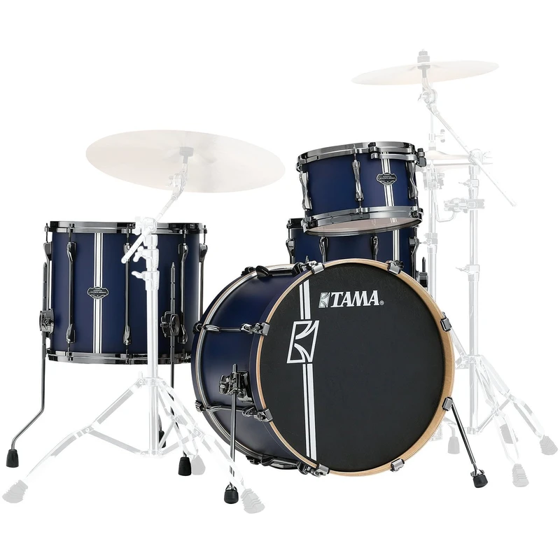 Tama ML40HZBN2 Superstar Hyper‐Drive Maple Duo Satin Blue Vertical Stripe