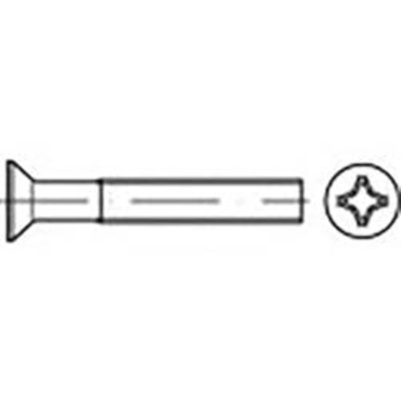 Zápustný šroub TOOLCRAFT TO-6863244, N/A, M6, 20 mm, ocel, 1000 ks