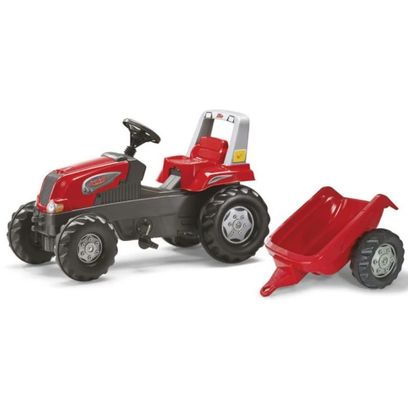 Rolly Toys Šlapací traktor Rolly Junior s vlečkou červený Rolly Toys Šlapací traktor Rolly Junior s vlečkou červený