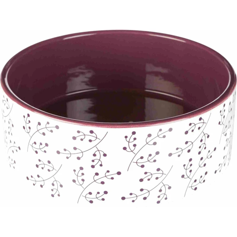 Miska keramická 20cm bílo-vínová 1,4l Miska keramická 20cm bílo-vínová 1,4l