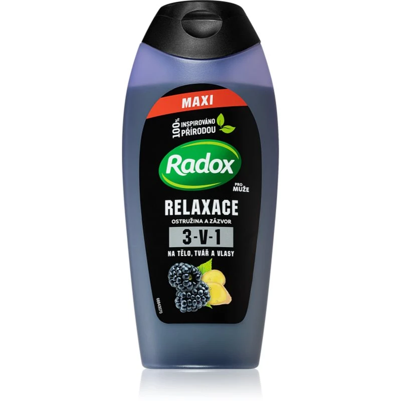 Radox Men Feel Wild sprchový gel na obličej, tělo a vlasy pro muže 400 ml Radox Men Feel Wild sprchový gel na obličej, tělo a vlasy pro muže 400 ml