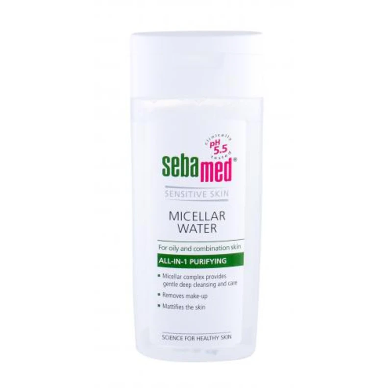 SebaMed Sensitive Skin Micellar Water Oily Skin 200 ml micelární voda pro ženy na smíšenou pleť; na mastnou pleť