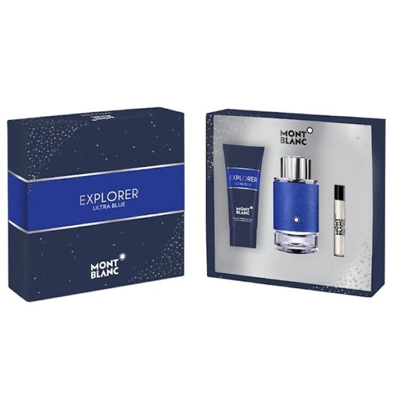 Mont Blanc Explorer Ultra Blue - EDP 100 ml + sprchový gel 100 ml + EDP 7,5 ml Mont Blanc Explorer Ultra Blue - EDP 100 ml + sprchový gel 100 ml + EDP 7,5 ml