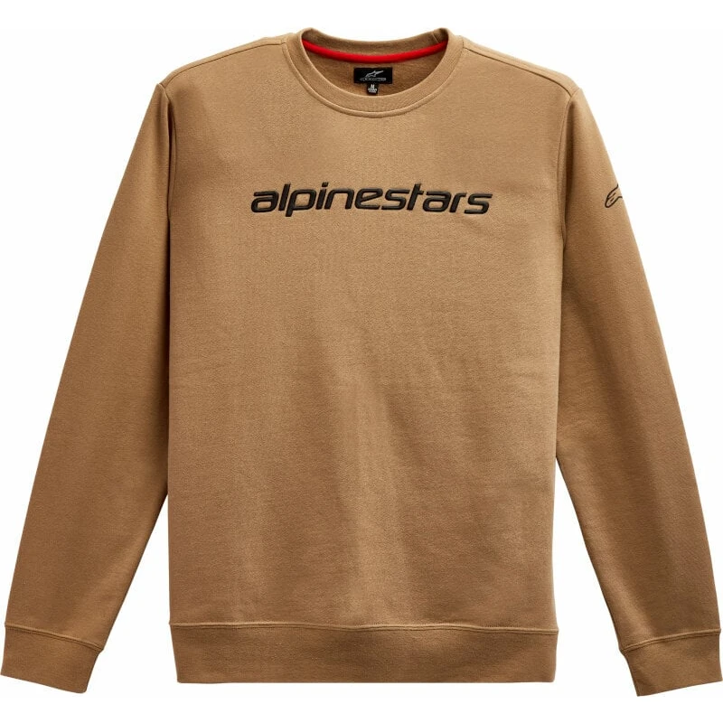 Alpinestars Linear Crew Fleece Sand/Black L Mikina Alpinestars Linear Crew Fleece Sand/Black L Mikina
