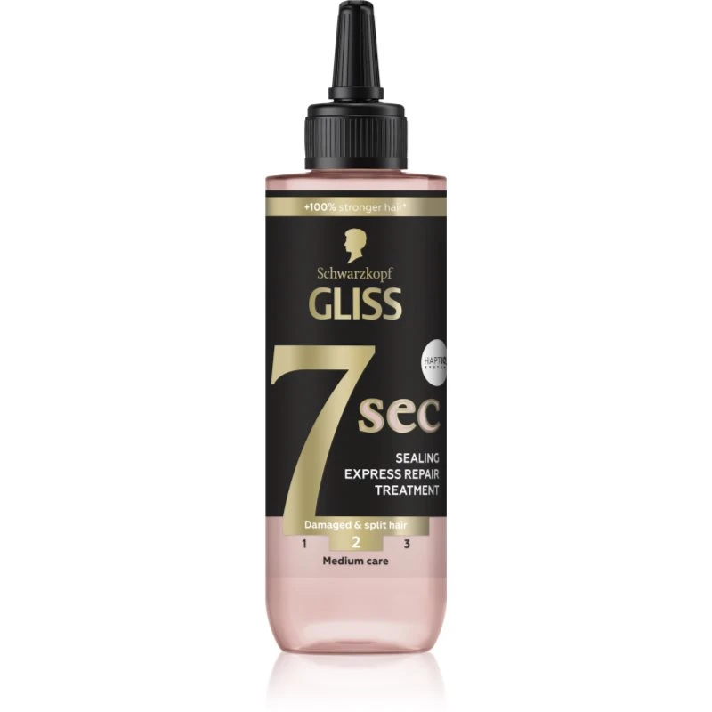 Schwarzkopf Gliss 7 sec regenerační péče pro velmi poškozené vlasy s roztřepenými konečky 200 ml