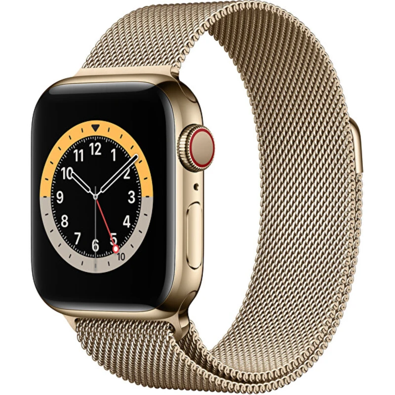 4wrist Ocelový milánský tah pro Apple Watch - Zlatý 42/44 mm