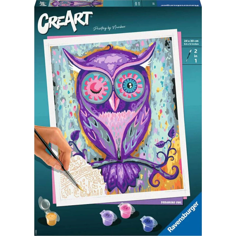 Ravensburger CreArt - Spící sova [Kreativita, Výtvarné Potřeby]