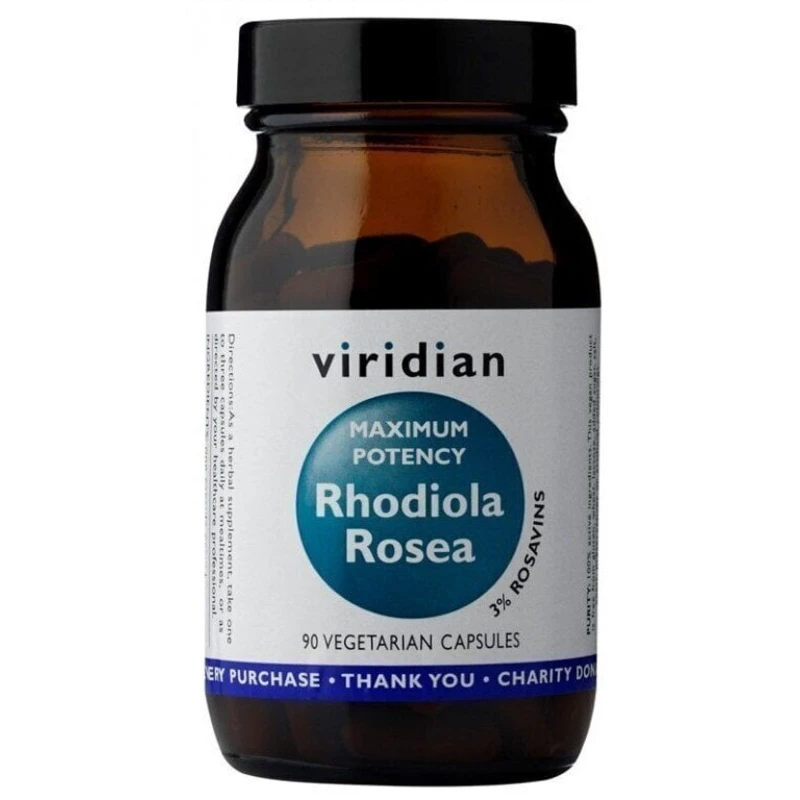 Viridian Rhodiola Rosea Maximum Potency Kapsle