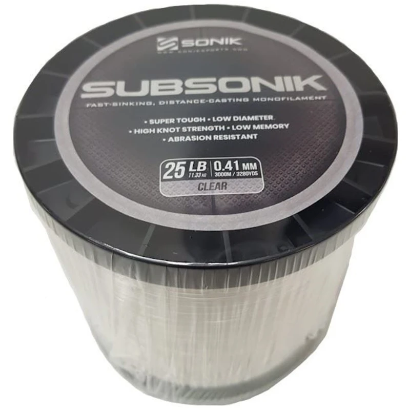 Sonik vlasec subsonik clear 3000 m - 0,28 mm 5,44 kg Sonik vlasec subsonik clear 3000 m - 0,28 mm 5,44 kg