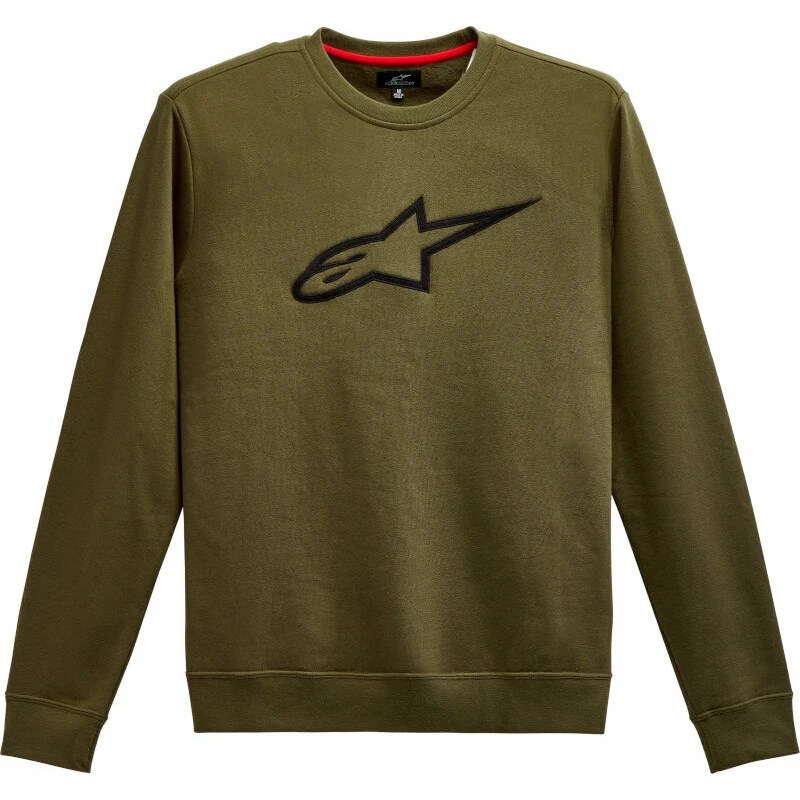 Alpinestars Ageless Crew Fleece Military Green/Black XL Mikina Alpinestars Ageless Crew Fleece Military Green/Black XL Mikina