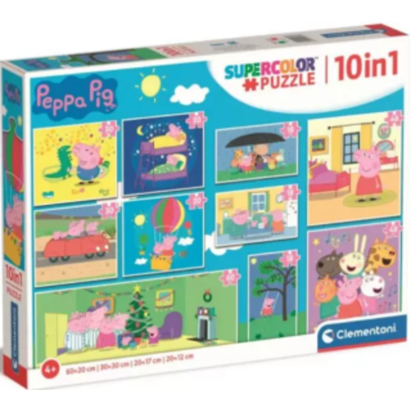 Clementoni Puzzle Prasátko Peppa 10v1