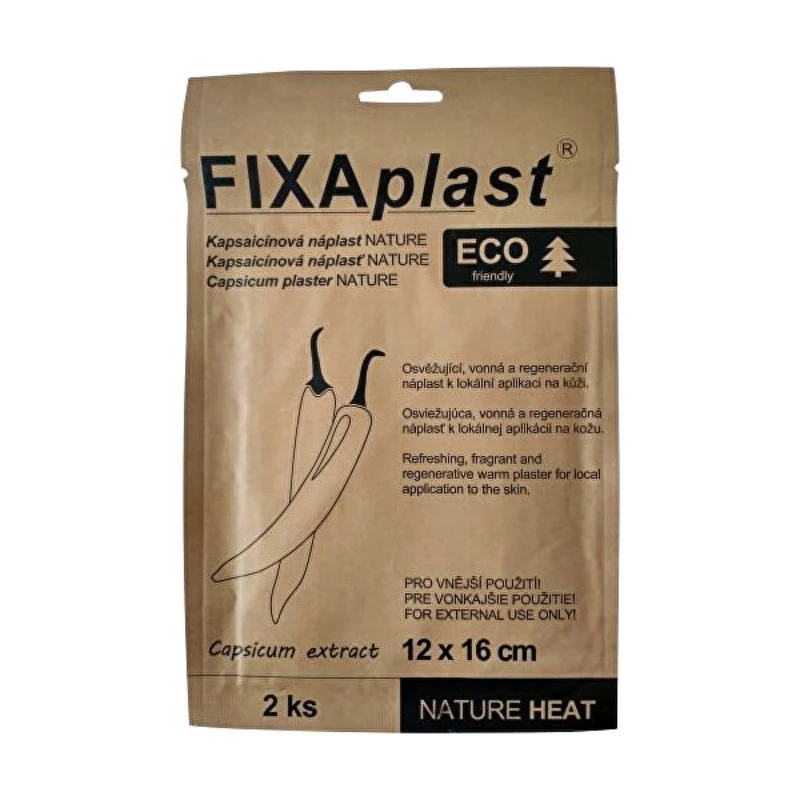 FIXAplast Kapsaicinová náplast NATURE HEAT, 2 ks
