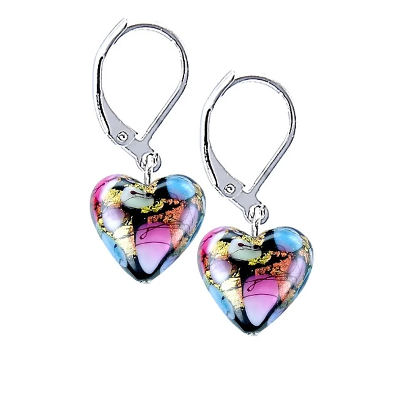 Lampglas Nepřehlédnutelné náušnice Crazy Love s 24karátovým zlatem v perlách Lampglas ELH21