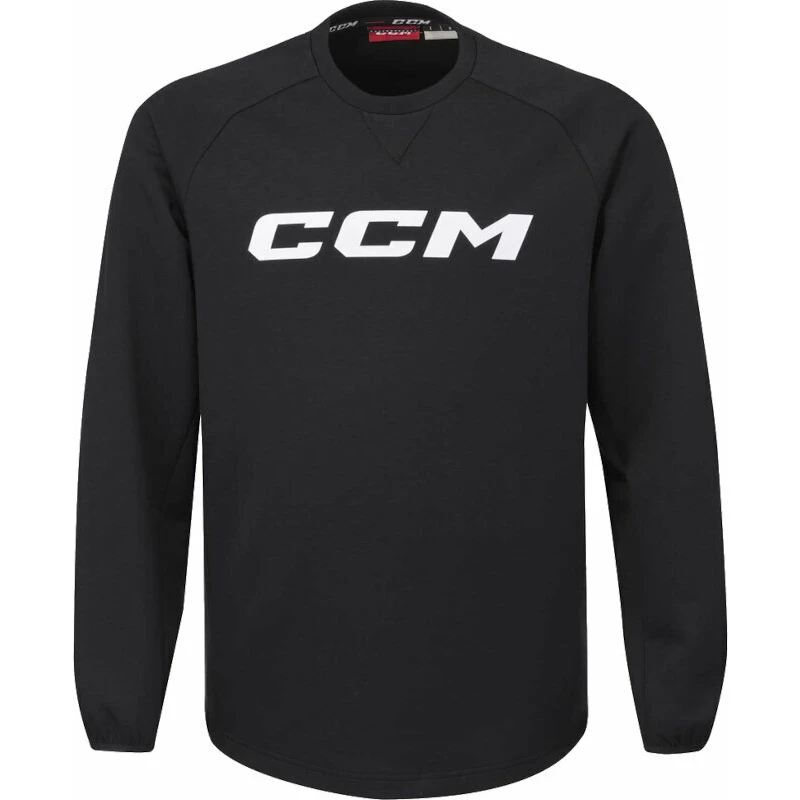CCM Locker Room Fleece Crew SR Black XL SR