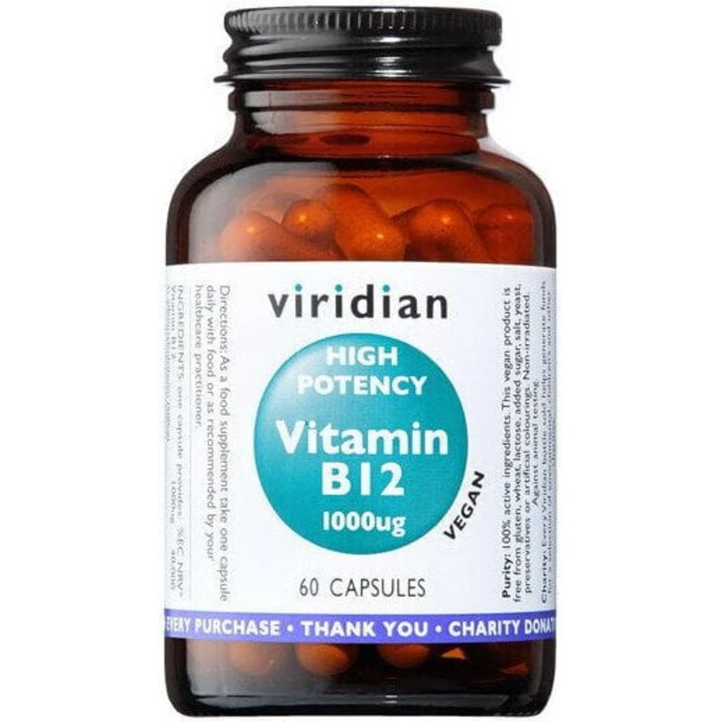 Viridian High Potency Vitamin B12 1000 ug 60 kapslí Viridian High Potency Vitamin B12 1000 ug 60 kapslí