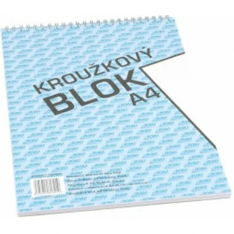 Blok s horní vazbou A4, čistý, 50 listů [Papírenské zboží]